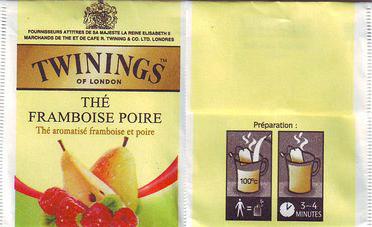 Twinings Thé Framboise Poire