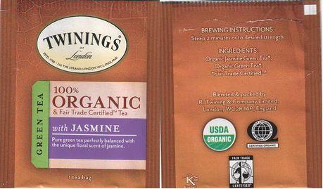 Twinings USA 100 Percent Organic Green Tea With Jasmine