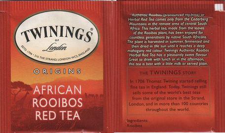 Twinings USA African Rooibos Red Tea