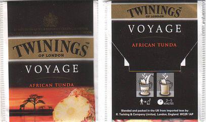 Twinings Voyage African Tunda Paper