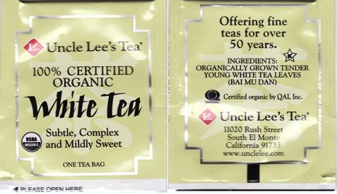 Uncle Lees Tea White Tea Foil