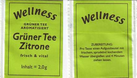 Wellness 01218224 Grüner Tee Zitrone