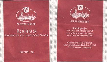 Westminster 03216503 Rooibos Aardbeien Met Slagroom Smaak