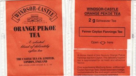 Windsor Castle XZZ74 Orange Pekoe Tea