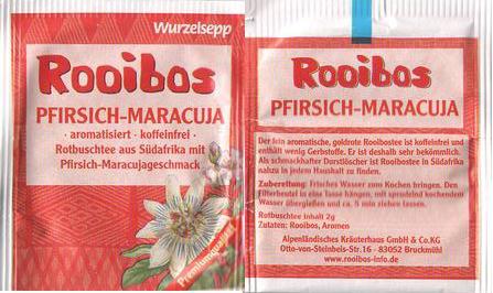 Wurzelsepp Rooibos Pfirsich Maracuja