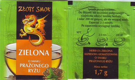 Zloty Smok Zielona O Smaku Prazoneho Ryzu