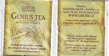 Valdemar Grešík Genius Tea Saská