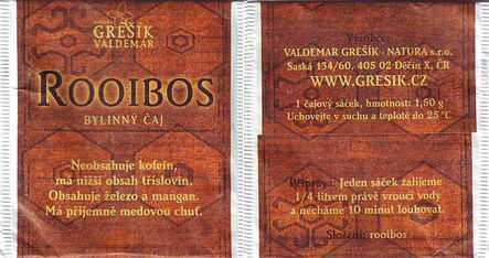 Valdemar Grešík Rooibos Bylinný Čaj Saská