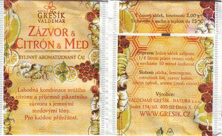 Valdemar Grešík Zázvor & Citron & Med 2