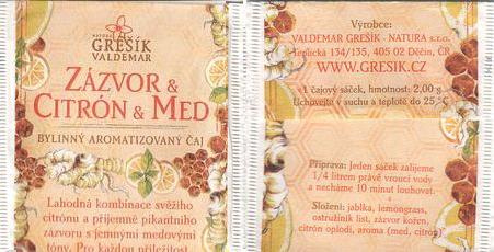 Valdemar Grešík Zázvor & Citron & Med Teplická 2