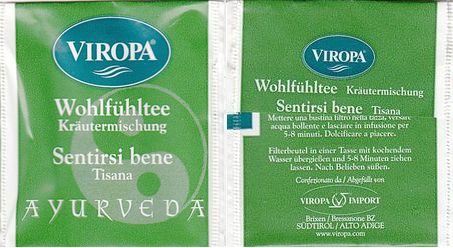 Viropa Ayurveda Wohlfuhltee Sentirsi Bene