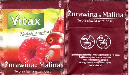 Vitax Radosc Smaku Zurawina & Malina