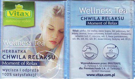 Vitax Wellness Tea Herbatka Chwila Relaksu Moment of Relax