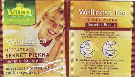 Vitax Wellness Tea Herbatka Sekret Piekna Secret of Beauty Tata