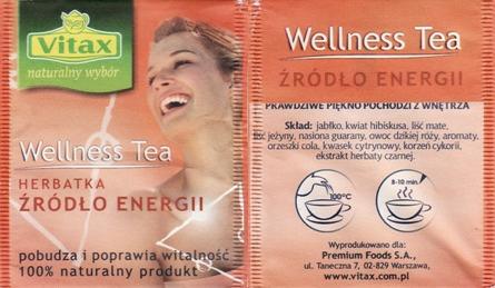 Vitax Wellness Tea Herbatka Zrodlo Energii