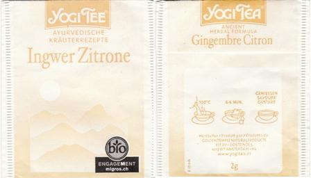 Yogi Tea Ingwer Zitrone