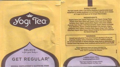 Yogi Tea USA Relieve Get Regular