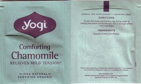 Yogi USA 200916 Comforting Chamomile