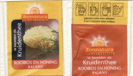 Zonnatura 02213133 Rooibos En Honing