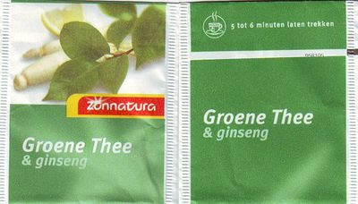 Zonnatura 958105 Groene Thee & Ginseng