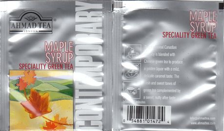 Ahmad Contemporary Maple Syrup Ean Left