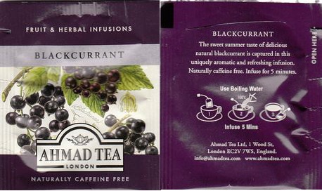 Ahmad Fruit & Herbal Infusion Blackcurrant