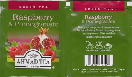 Ahmad Green Tea Raspberry & Pomegranate Ean