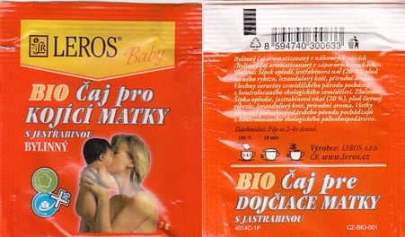 Leros Baby Bio Čaj Pro Kojici Matky s Jestrabinou 2