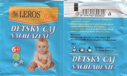 Leros Baby Dětský Čaj Nachlazení