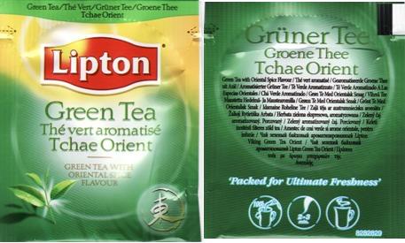 Lipton 8282829 Green Tea Tchae Foil