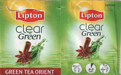 Lipton 8450509 Clear Green Tea Orient