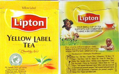 Lipton 8470628 Yellow Label Tea