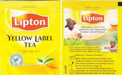 Lipton 8676776 Yellow Label Tea