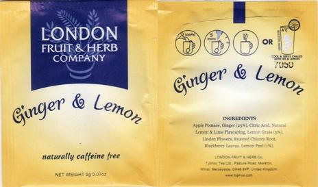 London Ginger & Lemon Typhoo