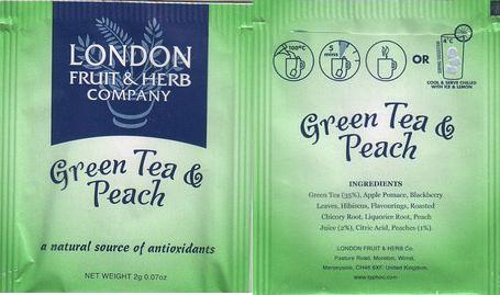 London Green Tea & Peach Typhoo Merseyside