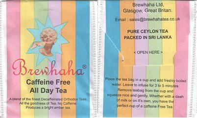 Brewhaha 02 Caffeine Free All Day Tea