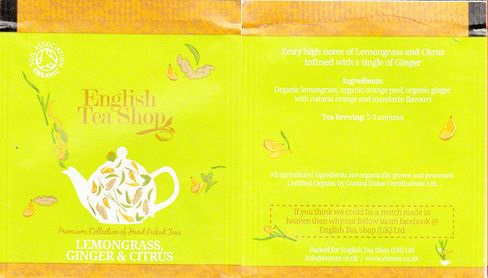 English Tea Shop 04 Lemongrass Ginger & Citrus