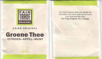 Fair Trade Original 956013 Groene Thee Citroen Appel Munt