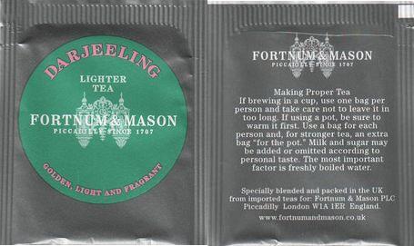 Fortnum & Mason Lighter Tea Darjeeling