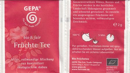 Gepa Bio & Fair Früchte Tee