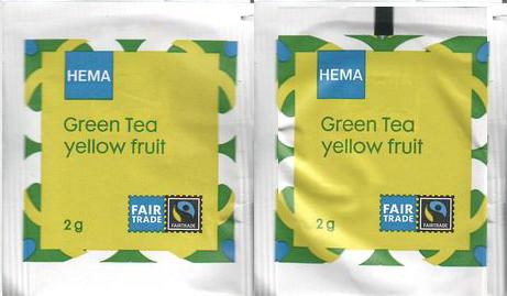 Hema Fair Trade Green Tea Yellow Fruit