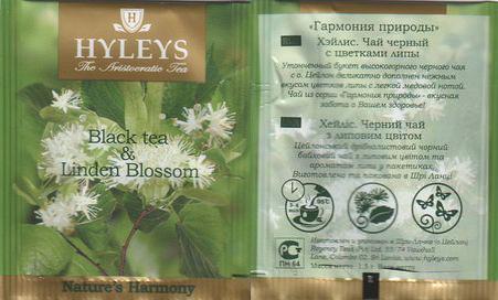 Hyleys Black Tea & Linden Blossom Natures Harmony