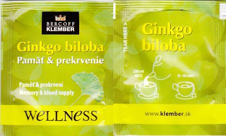 Klember Wellness Ginkgo Biloba Pamat & Prekrvenie