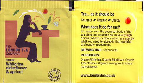 London Tea Company White Tea Elderflower & Apricot