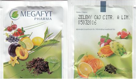 Megafyt Pharma Zelený Čaj s Citronem a Limetkou