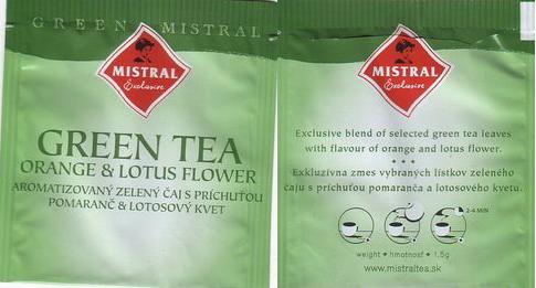 Mistral 3 Green Tea Orange & Lotus Flower