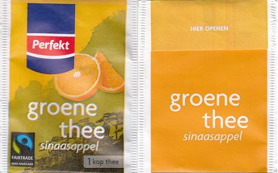 Perfekt 2 Groene Thee Sinaasappel Fairtrade