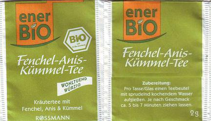 Rossmann Ener Bio XWP88 Fenchel Anis Kümmel