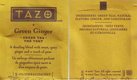 Tazo Green Ginger 2