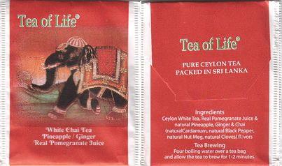 Tea of Life White Chai Tea Pineapple Ginger